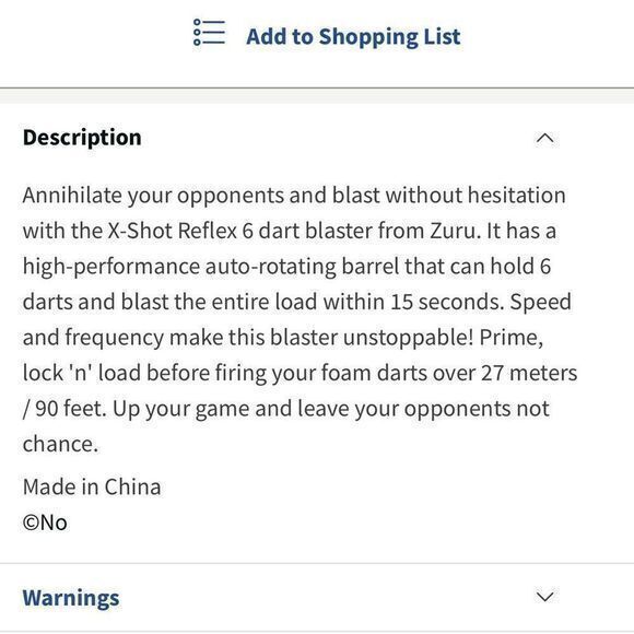 NWT Zuru Kid's X-Shot Excel Reflex 6 Foam Dart Blaster Combo‎ Pack (12 Darts) - Picture 6 of 6